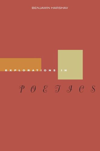 Explorations In Poetics Benjamin Harshav