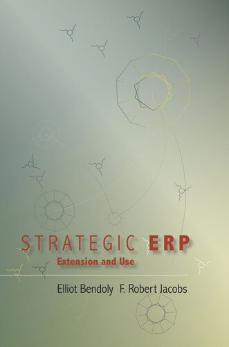 Strategic Erp Extension And Use Elliot Bendoly Editor F Robert Jacobs Editor