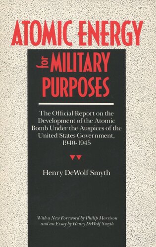 Atomic Energy For Military Purposes Henry D Smyth