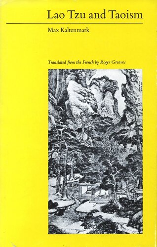Lao Tzu And Taoism Max Kaltenmark