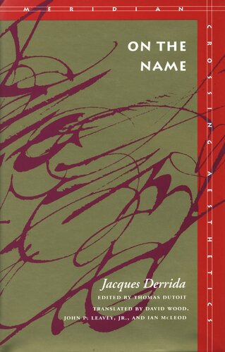 On The Name Jacques Derrida