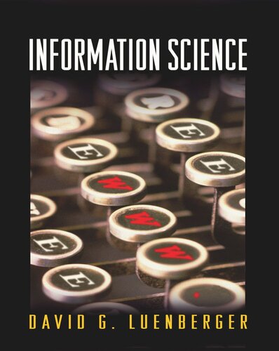 Information Science David G Luenberger