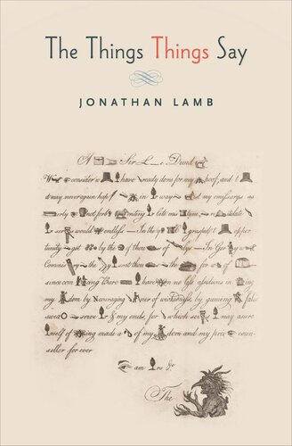 The Things Things Say Jonathan Lamb