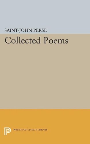 Collected Poems Course Book Saintjohn Perse