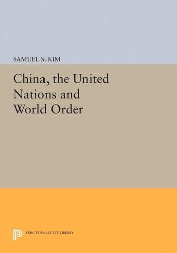 China The United Nations And World Order Samuel S Kim