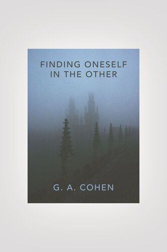 Finding Oneself In The Other Course Book G A Cohen