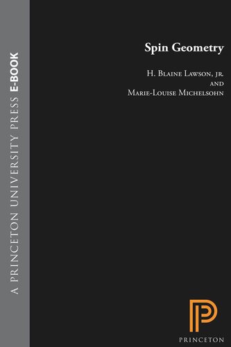 Spin Geometry Pms38 Volume 38 H Blaine Lawson Marielouise Michelsohn