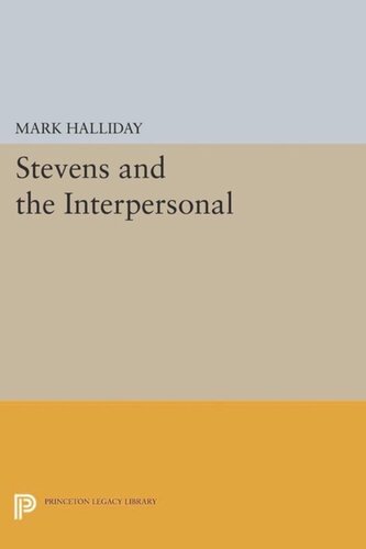 Stevens And The Interpersonal Course Book Mark Halliday