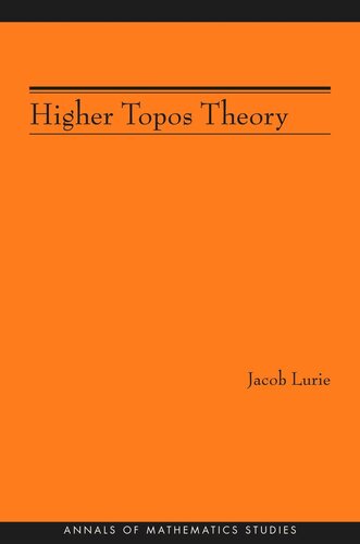 Higher Topos Theory Am170 Course Book Jacob Lurie