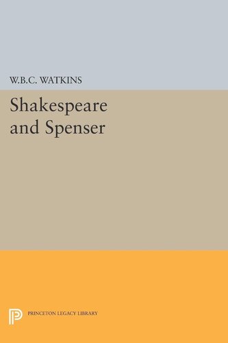 Shakespeare And Spenser Walter Barker Critz Watkins