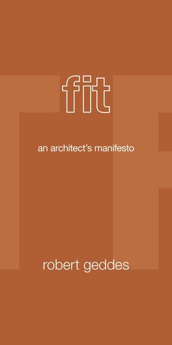 Fit An Architects Manifesto Course Book Robert Geddes