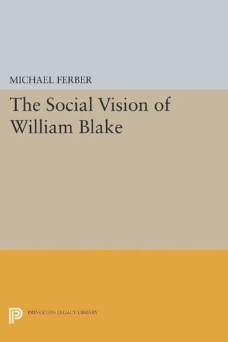 The Social Vision Of William Blake Course Book Michael Ferber