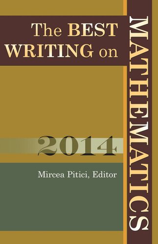 The Best Writing On Mathematics 2014 Pilot Project Ebook Available To Selected Us Libraries Only Mircea Pitici Editor