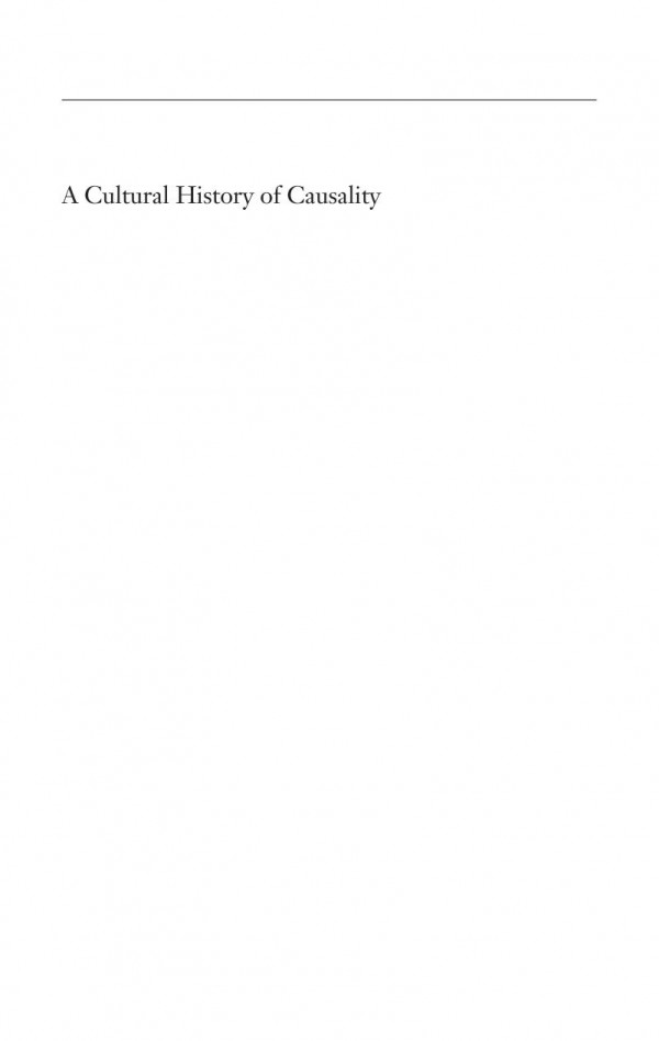 A Cultural History Of Causality Science Murder Novels And Systems Of Thought Course Book Stephen Kern