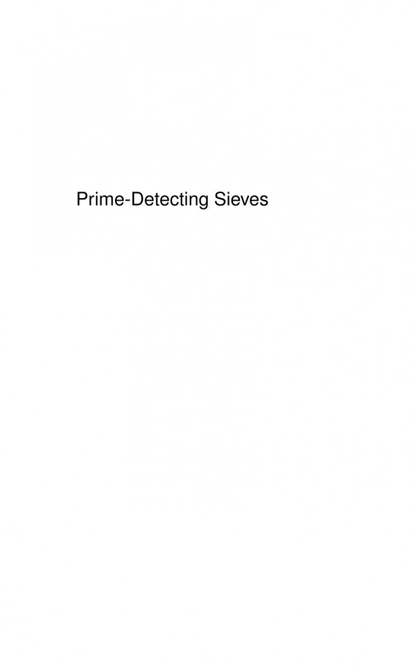 Primedetecting Sieves Lms33 Course Book Glyn Harman