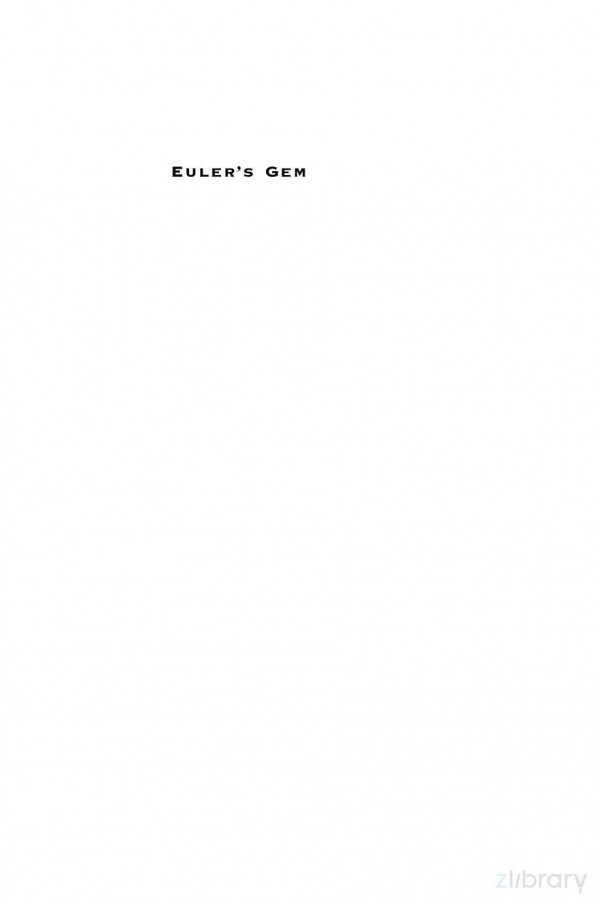 Eulers Gem The Polyhedron Formula And The Birth Of Topology David S Richeson David S Richeson