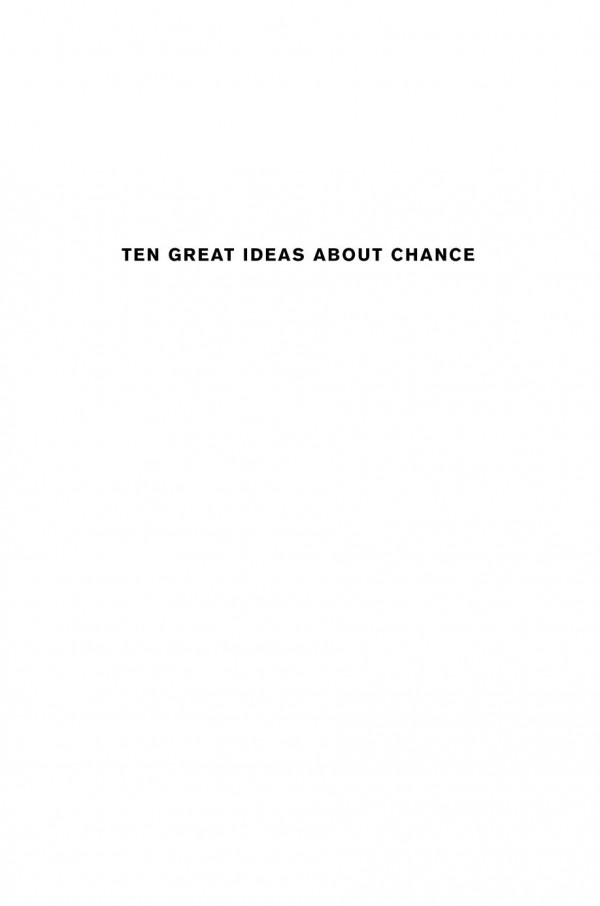 Ten Great Ideas About Chance Persi Diaconis Brian Skyrms