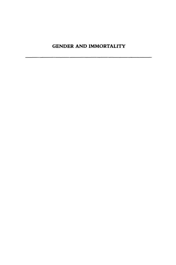 Gender And Immortality Heroines In Ancient Greek Myth And Cult Course Book Deborah Lyons
