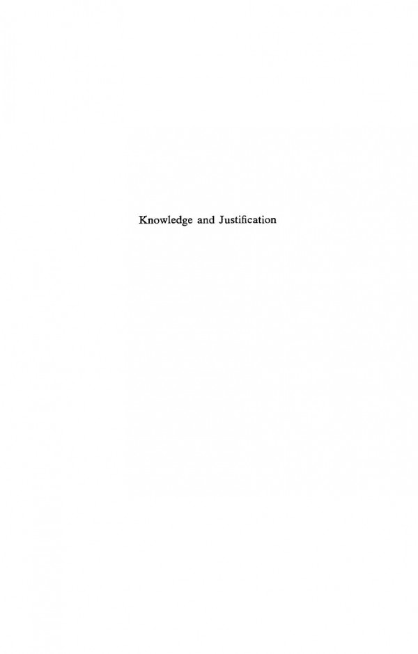 Knowledge And Justification John L Pollock
