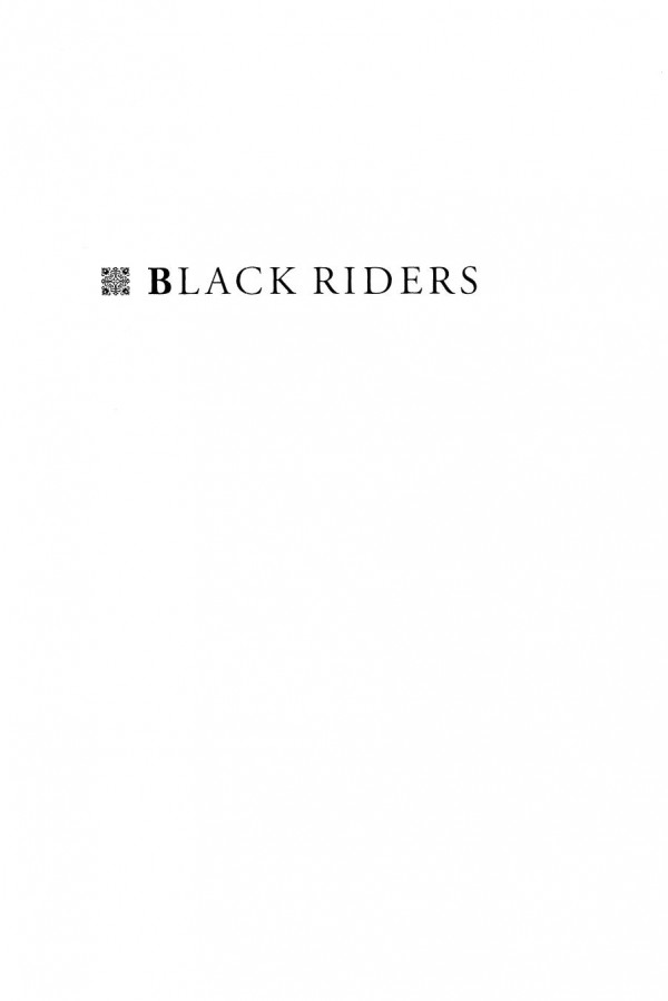 Black Riders The Visible Language Of Modernism Jerome J Mcgann