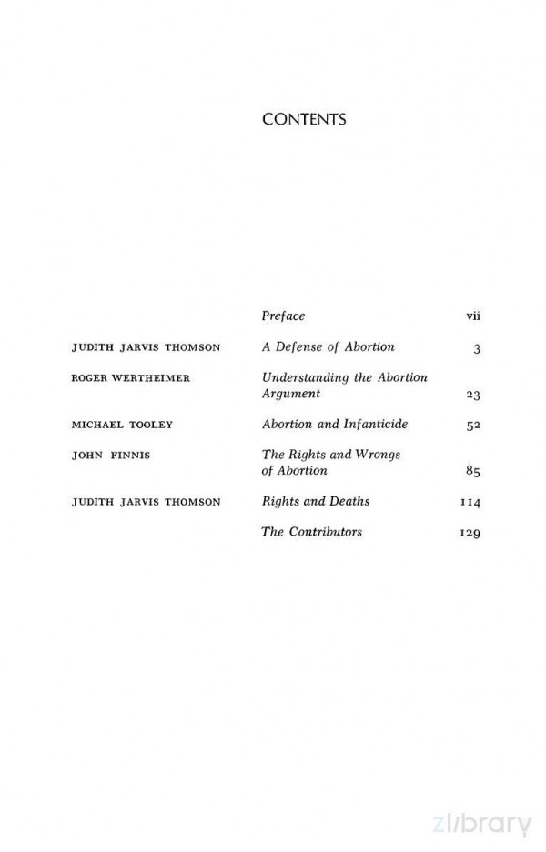 Rights And Wrongs Of Abortion A Philosophy And Public Affairs Reader Marshall Cohen Editor