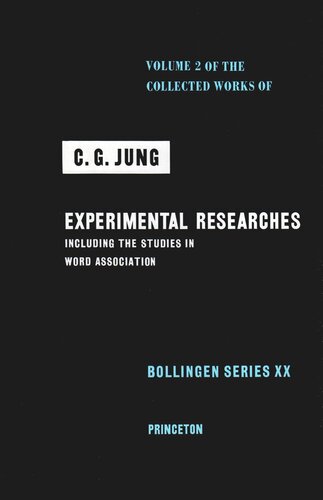 Collected Works Of Cg Jung Volume 2 Collected Works Of C G Jung Volume 2 Experimental Researches Course Book C G Jung Editor Gerhard Adler Editor R Fc Hull Editor