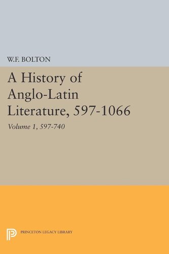 History Of Anglolatin Literature 597740 Whitney French Bolton
