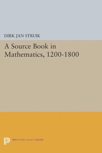 A Source Book In Mathematics 12001800 Course Book Dirk Jan Struik