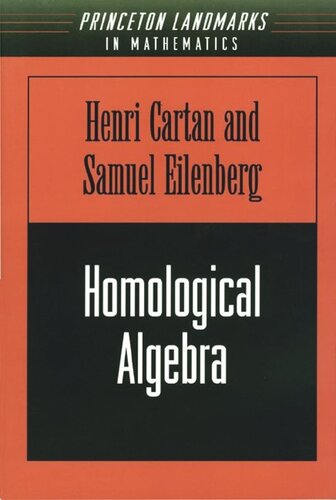 Homological Algebra Pms19 Volume 19 Henry Cartan Samuel Eilenberg