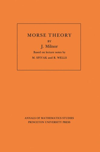 Morse Theory Am51 Volume 51 John Milnor