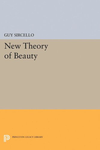 New Theory Of Beauty Guy Sircello