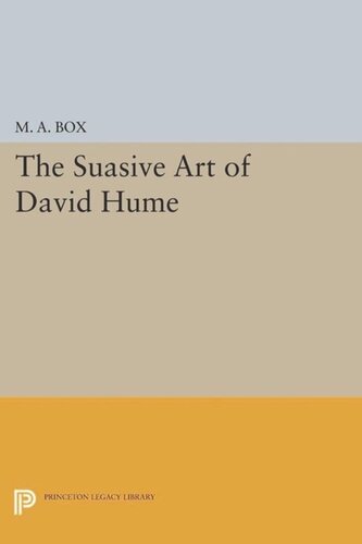 The Suasive Art Of David Hume Course Book M A Box