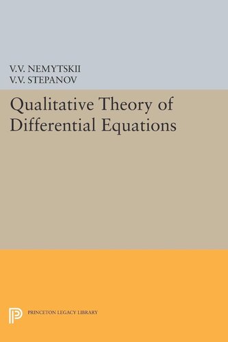 Qualitative Theory Of Differential Equations Viktor Vladimirovich Nemytskii