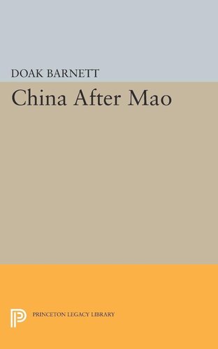 China After Mao A Doak Barnett