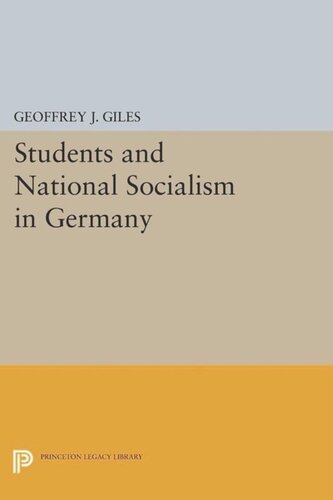 Students And National Socialism In Germany Course Book Geoffrey J Giles