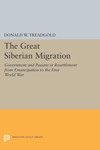 Great Siberian Migration Donald Treadgold