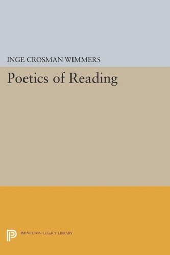 Poetics Of Reading Course Book Inge Crosman Wimmers