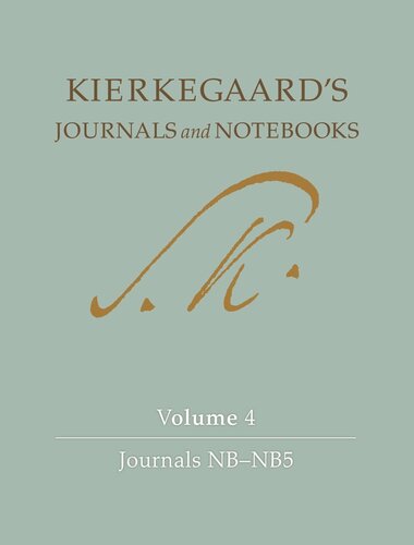 Kierkegaards Journals And Notebooks Volume 4 Journals Nbnb5