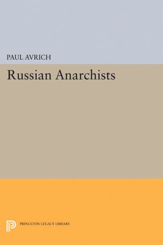 Russian Anarchists Paul Avrich