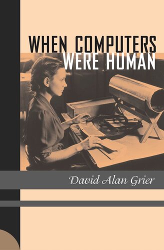 When Computers Were Human Course Book David Alan Grier