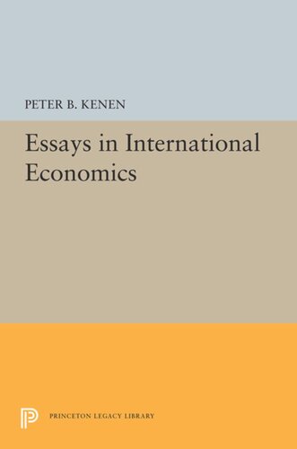 Essays In International Economics Peter B Kenen