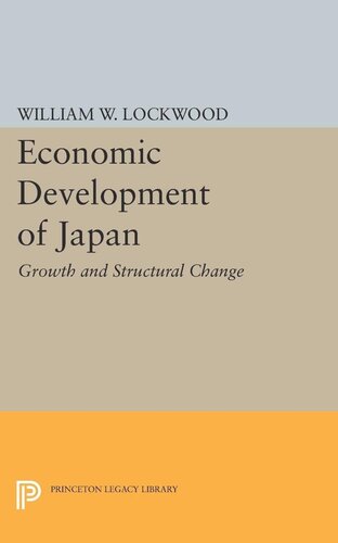 Economic Development Of Japan William Wirt Lockwood
