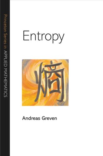 Entropy Andreas Greven Editor Gerhard Keller Editor Gerald Warnecke Editor