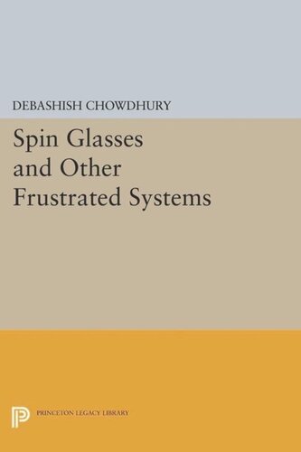 Spin Glasses And Other Frustrated Systems Course Book Debashish Chowdhury