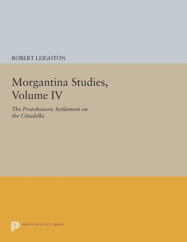 Morgantina Studies Volume Iv The Protohistoric Settlement On The Cittadella Course Book Robert Leighton