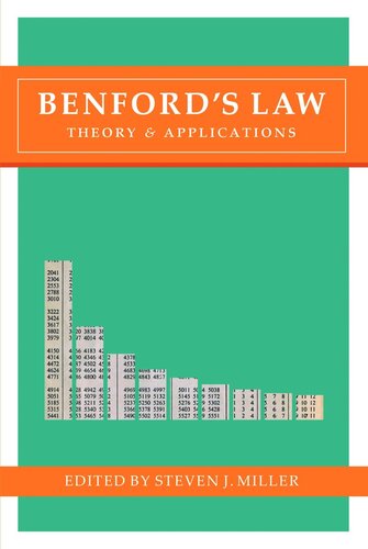 Benfords Law Theory And Applications Course Book Steven J Miller Editor