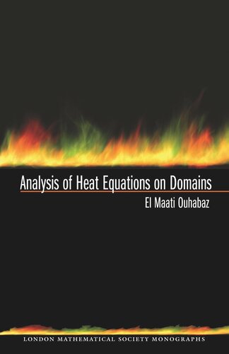 Analysis Of Heat Equations On Domains Lms31 Course Book Elmaati Ouhabaz