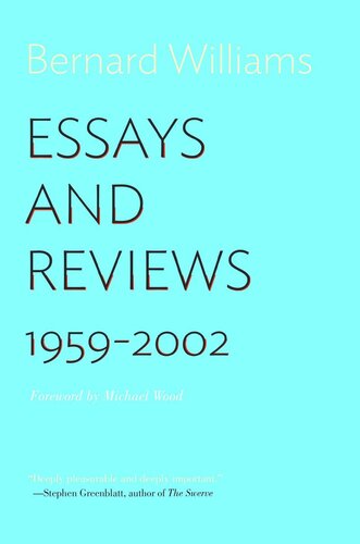 Essays And Reviews 19592002 Course Book Bernard Williams Michael Wood