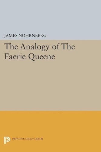 The Analogy Of The Faerie Queene Course Book James Nohrnberg