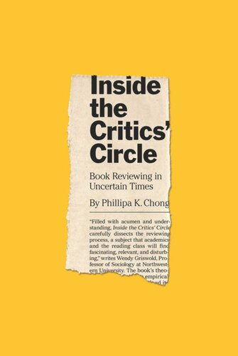 Inside The Critics Circle Book Reviewing In Uncertain Times Phillipa K Chong